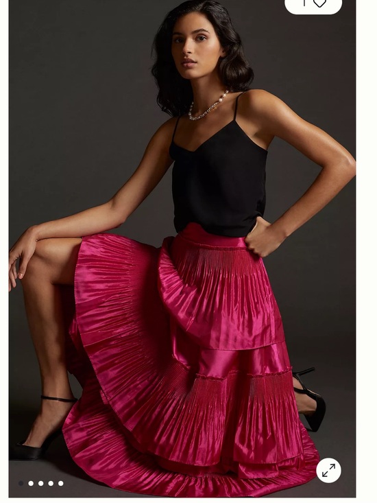Anthropologie Dresses & Skirts - NWT Anthropologie size XL tiered pintucked maxi skirt in pink